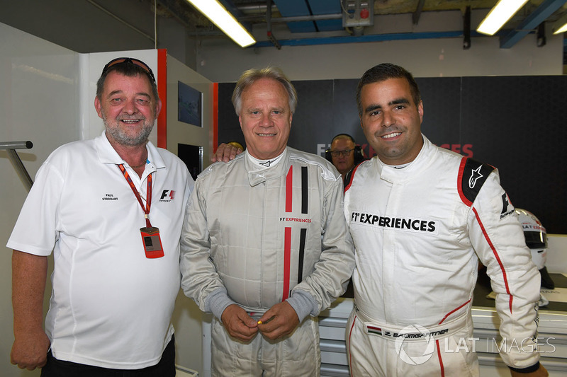 Paul Stoddart, F1 Experiences 2-Seater passenger Gene Haas F1 Team, Founder and Chairman, Haas F1 Team Team and Zsolt Baumgartner, F1 Experiences 2-Seater driver