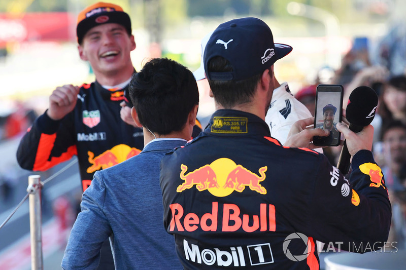 Daniel Ricciardo, Red Bull Racing celebra