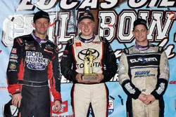 Winner Christopher Bell, second place Daryn Pittman, third place Justin Grant