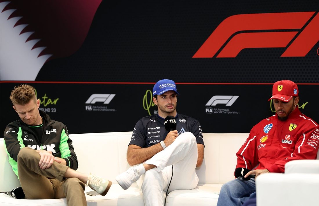 Lewis Hamilton, Ferrari, Nico Hulkenberg, Sauber, Carlos Sainz, Williams