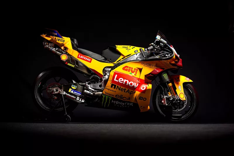 La livrée de l'équipe Ducati pour les essais à Valence