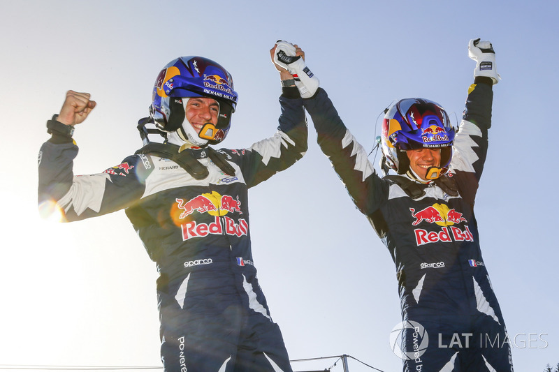 Podio: Sébastien Ogier, Julien Ingrassia, Ford Fiesta WRC, M-Sport