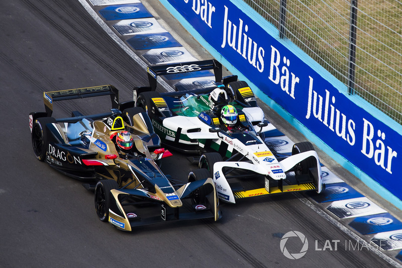 Lucas di Grassi, Audi Sport ABT Schaeffler tente de dépasser Jean-Eric Vergne, Techeetah