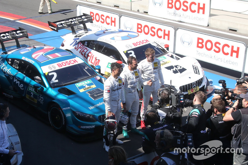 Топ-3 після кваліфікації: Поул Гері Паффетт, Mercedes-AMG Team HWA, Паскаль Верляйн, Team Mercedes-AMG HWA, Пол Ді Реста, Team Mercedes-AMG HWA