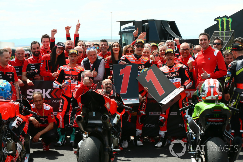 Marco Melandri, Aruba.it Racing-Ducati SBK Team, Chaz Davies, Aruba.it Racing-Ducati SBK Team