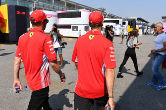 Sebastian Vettel, Ferrari ve Kimi Raikkonen, Ferrari