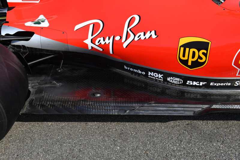 Ferrari SF71H, днище