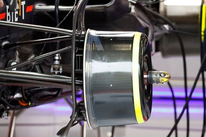 Detalle del tambor de freno del Red Bull Racing RB19