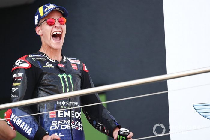 Podio: ganador Fabio Quartararo, Yamaha Factory Racing