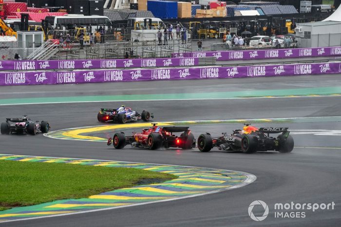 Yuki Tsunoda, RB F1 Team VCARB 01, Esteban Ocon, Alpine A524, Charles Leclerc, Ferrari SF-24, Max Verstappen, Red Bull Racing RB20