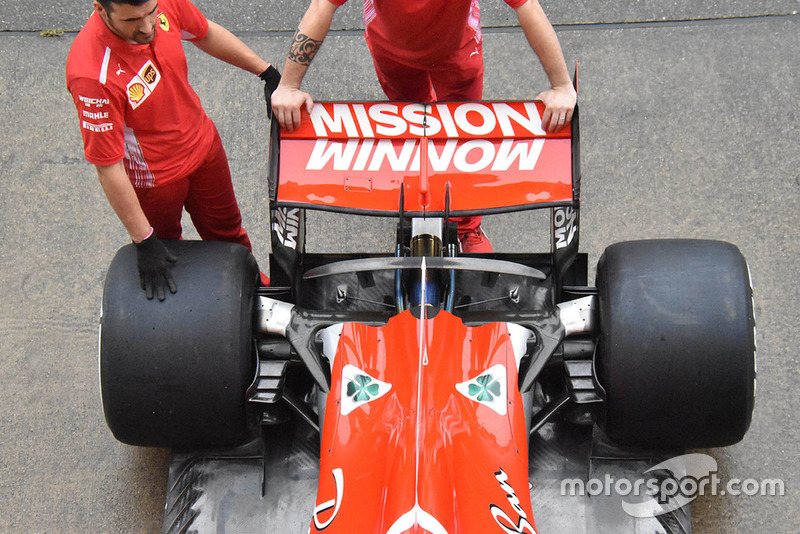 Aileron arrière de la Ferrari SF71H