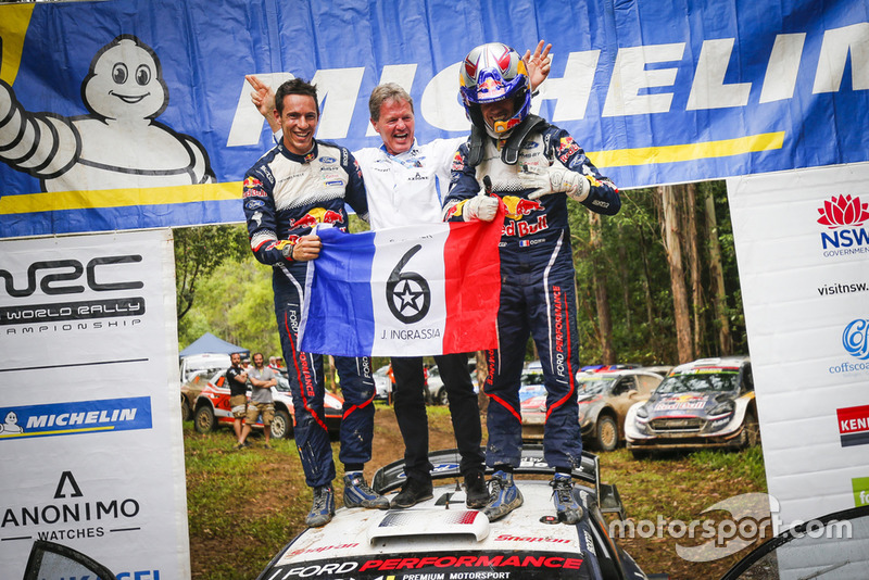 I Campioni 2018 del WRC Sébastien Ogier, Julien Ingrassia, Ford Fiesta WRC, M-Sport Ford, Malcolm Wilson