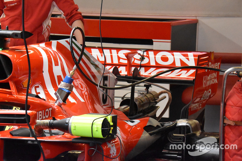 Aileron arrière de la Ferrari SF71H