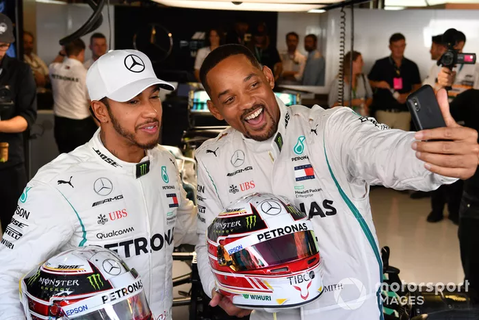 Will Smith y Lewis Hamilton, Mercedes AMG F1 