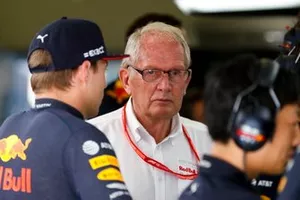Helmut Markko, adviseur, Red Bull Racing en Max Verstappen, Red Bull Racing 