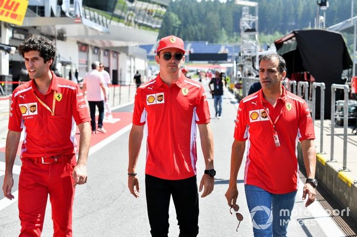 Charles Leclerc, Ferrari con Marc Gené