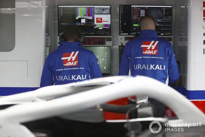 Miembros del equipo de Haas