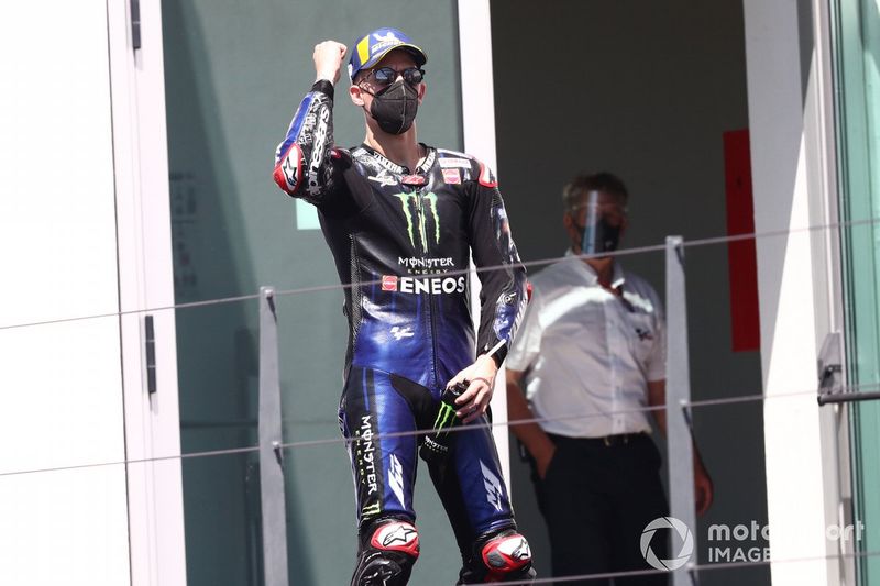 Podio: ganador Fabio Quartararo, Yamaha Factory Racing
