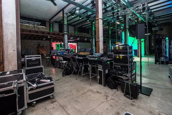 Backstage of the first Electric Days Digital event in the United States.