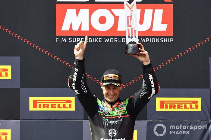 Podio: ganador Jonathan Rea, Kawasaki Racing Team WSBK