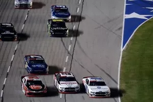Christopher Bell, Joe Gibbs Racing, Toyota Supra Rheem, Austin Cindric, Team Penske, Ford Mustang Discount Tire, Cole Custer, Stewart-Haas Racing, Ford Mustang Thompson Pipe Group