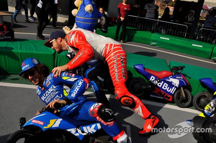 Alex Rins y Jack miller en el evento de las Mini MotoGP