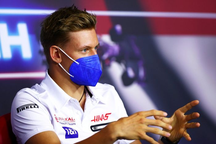 Mick Schumacher, Haas F1 durante la conferencia de prensa