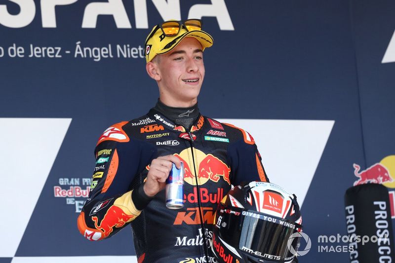 Podio: ganador de la carrera, Pedro Acosta, Red Bull KTM Ajo