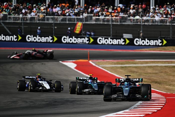 George Russell, Mercedes, Andrea Kimi Antonelli, Mercedes, Carlos Sainz, Williams