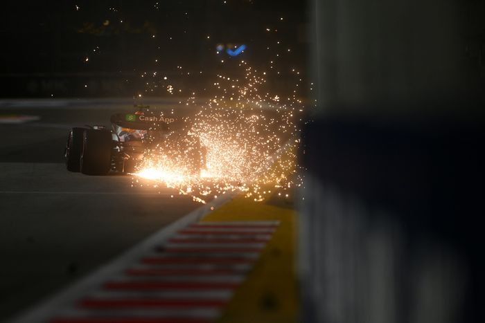 Liam Lawson, accidente del equipo Racing Bulls