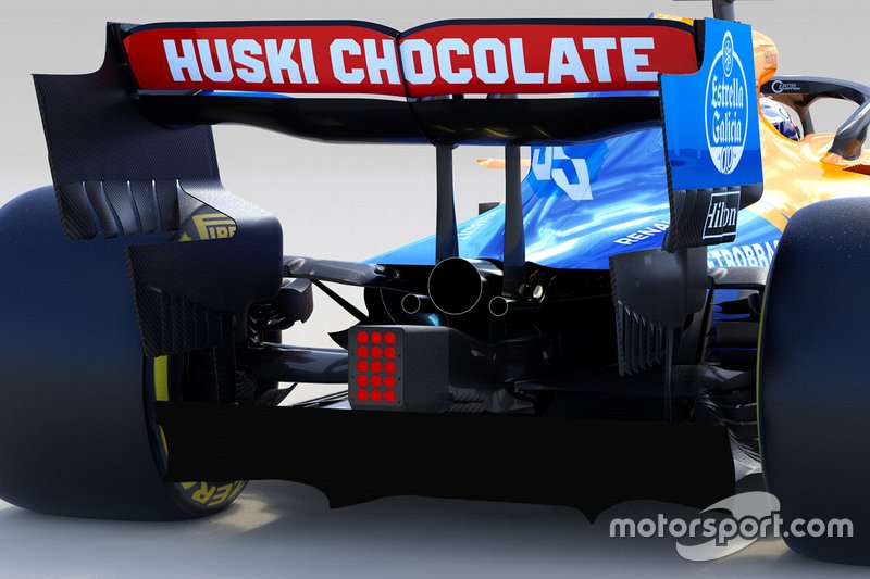 Detalle del McLaren MCL34