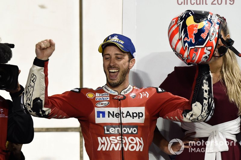 Подіум: переможець гонки Андреа Довіціозо, Ducati Team