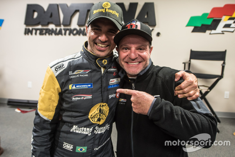 Rubens Barrichello participa de homenagem ao amigo Christian Fittipaldi antes das 24 Horas de Daytona