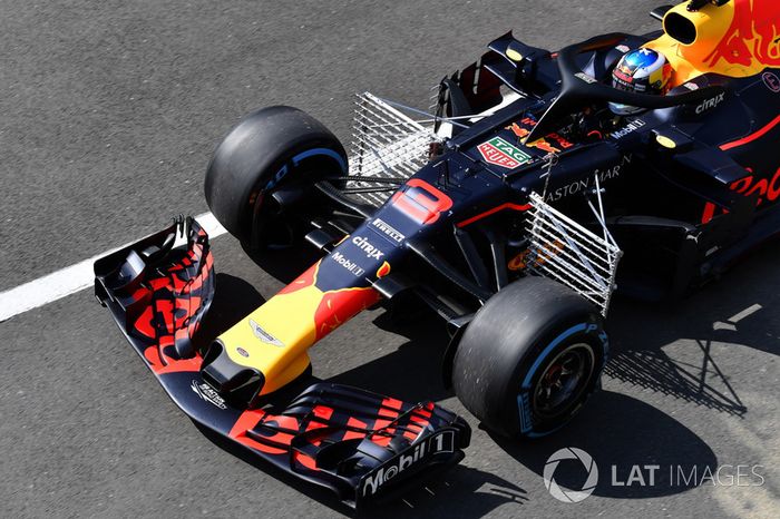 Daniel Ricciardo, Red Bull Racing RB14 con sensor aerodinámico