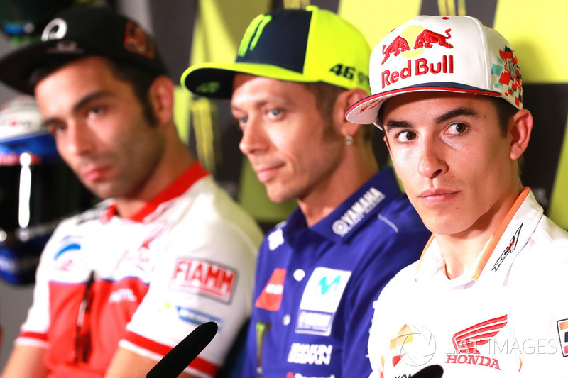 Danilo Petrucci, Pramac Racing, Valentino Rossi, Yamaha Factory Racing, Marc Marquez, Repsol Honda Team