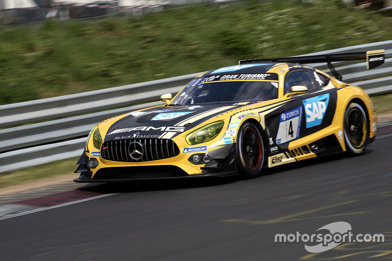 2. #4 Mercedes-AMG Team Black Falcon Mercedes-AMG GT3: Maro Engel, Adam Christodoulou, Manuel Metzger, Dirk Müller