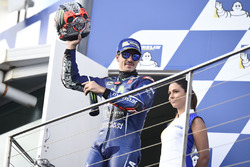 Podium: derde plaats Maverick Viñales, Yamaha Factory Racing