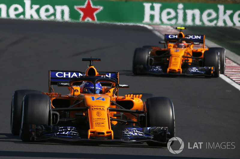 Fernando Alonso en Stoffel Vandoorne, McLaren MCL33