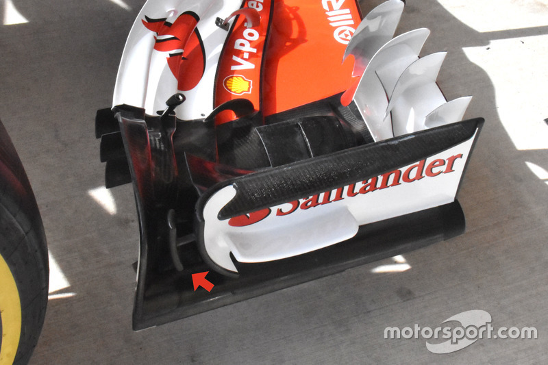 Детали переднего крыла Ferrari SF70H