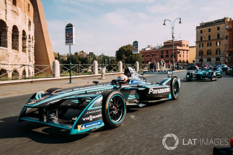 Nelson Piquet Jr., Jaguar Racing y Luca Filippi, NIO Formula E Team