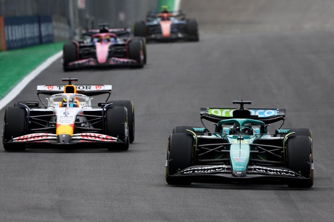 Lance Stroll, Aston Martin Racing, Isack Hadjar, Racing Bulls Team