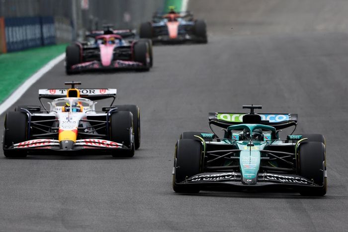 Lance Stroll, Aston Martin Racing, Isack Hadjar, Racing Bulls Team