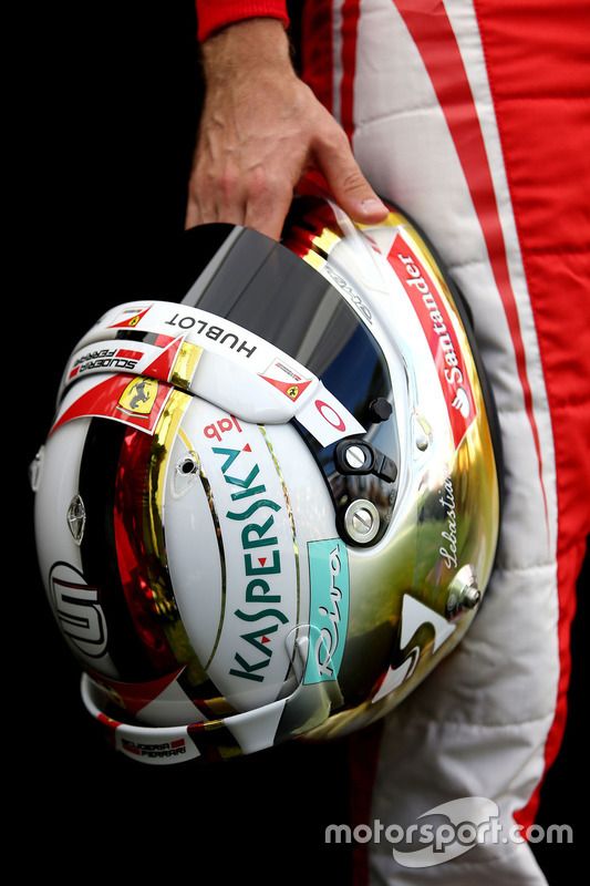 Casco de Sebastian Vettel, Ferrari