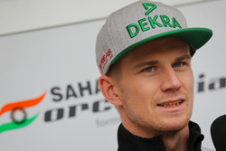 Nico Hülkenberg, Sahara Force India F1, im Gespräch mit der Presse