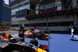 Race winner Antonio Giovinazzi, PREMA Racing, second place Pierre Gasly, PREMA Racing & third place