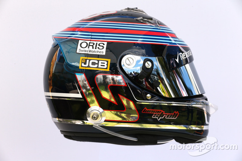 Le casque de Lance Stroll, Williams