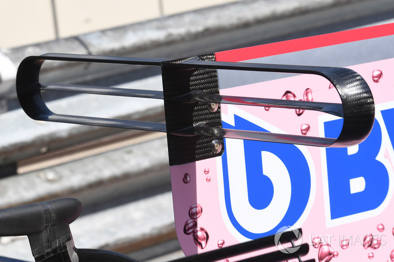 Detalle del T-wing del VJM10 de Force India