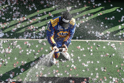 Alexander Rossi, Curb Herta - Andretti Autosport Honda, podium, champagne