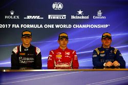 Conferenza stampa post-gara: il vincitore della gara Charles Leclerc, PREMA Powerteam, il secondo cl