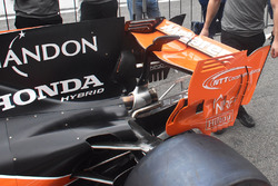 McLaren MCL32, la paratia dell'ala posteriore